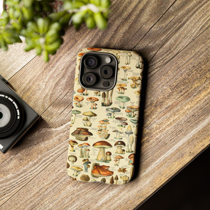 Mushrooms Vintage Field Guide iPhone Case