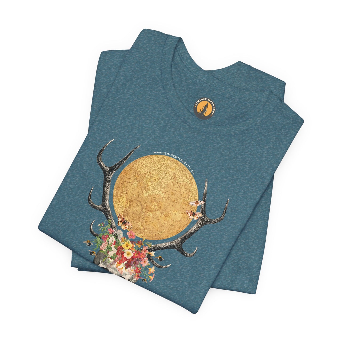 Bohemian Skull & Antlers Tee