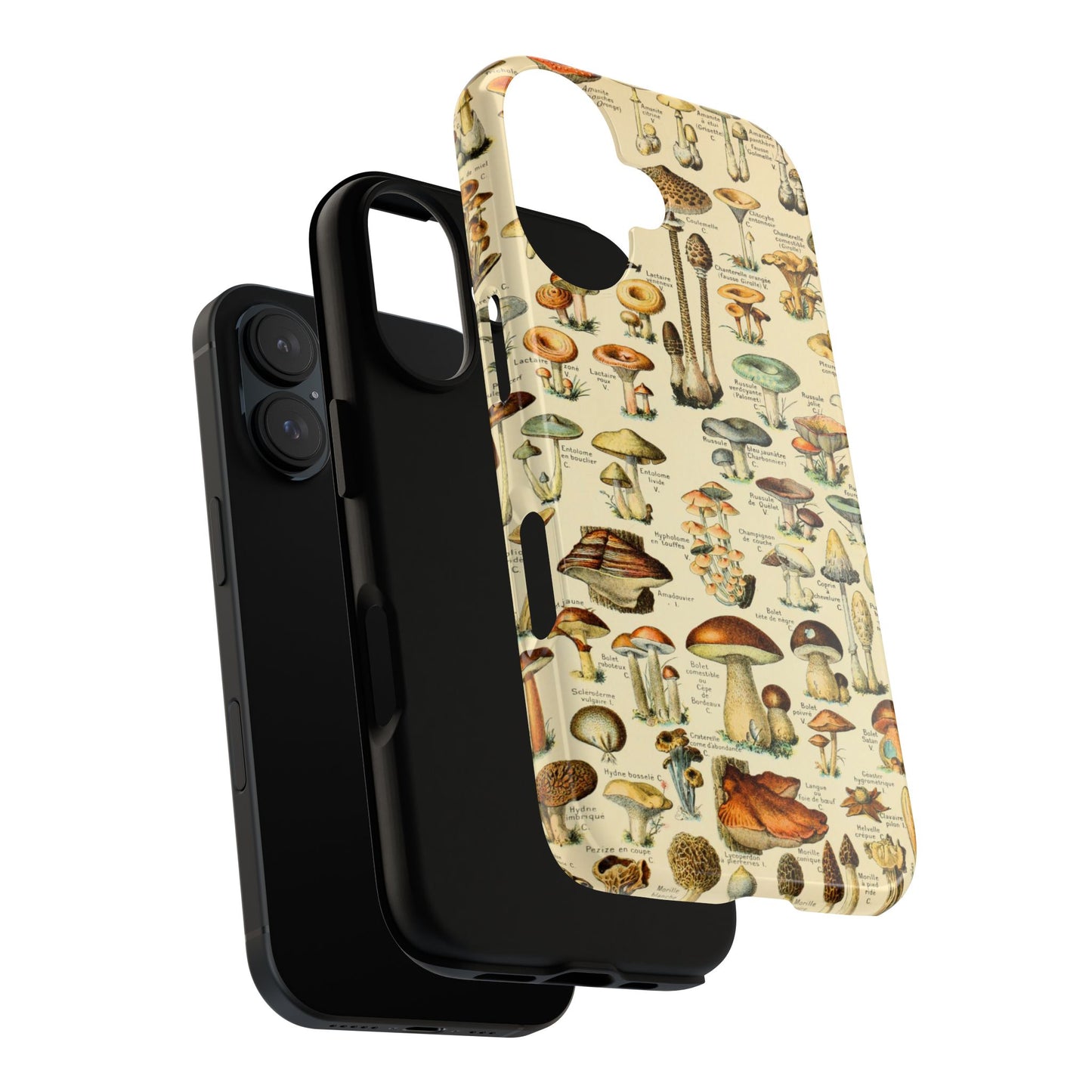 Mushrooms Vintage Field Guide iPhone Case