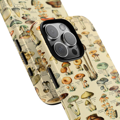 Mushrooms Vintage Field Guide iPhone Case
