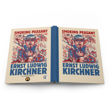 Hardcover Art Journal: Smoking Peasant by E.L. Kirchner