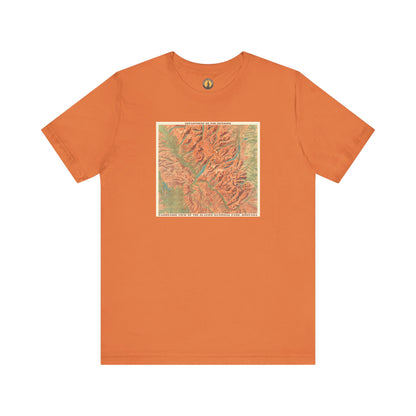 Glacier National Park Vintage Map Tee