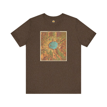 Crater Lake Vintage Map Tee