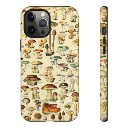 Mushrooms Vintage Field Guide iPhone Case