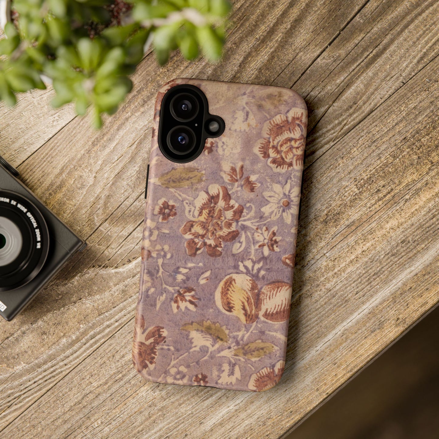 Vintage Lavender & Rose Fruit & Floral iPhone Case