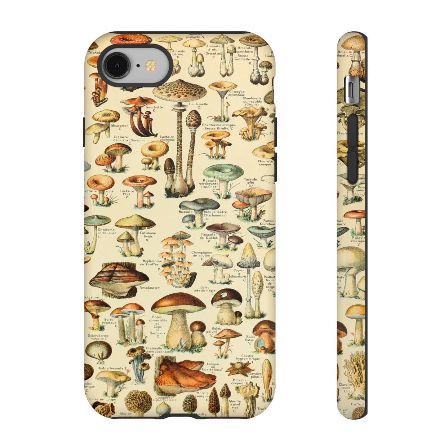 Mushrooms Vintage Field Guide iPhone Case