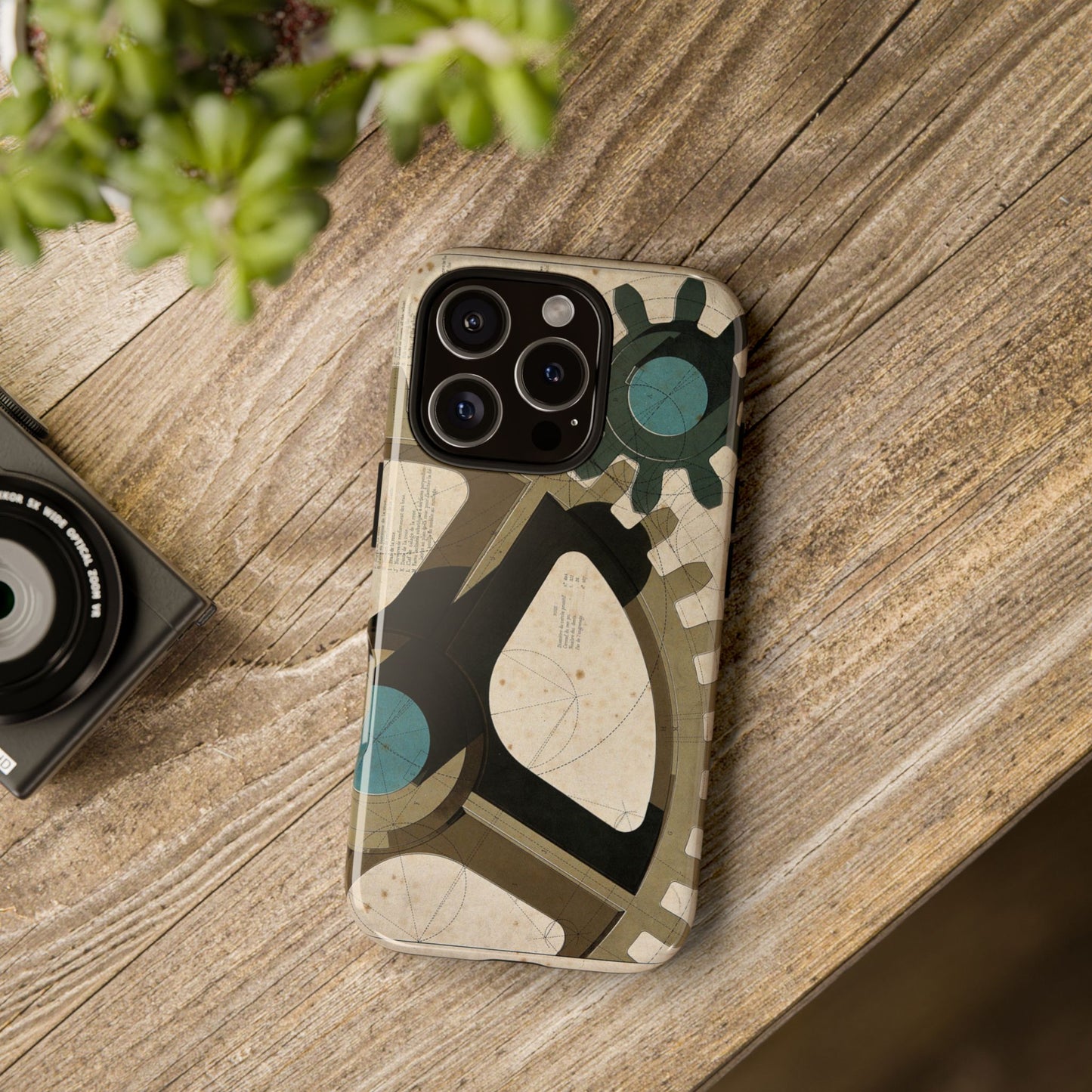 Antique Industrial Cog Wheels iPhone Case