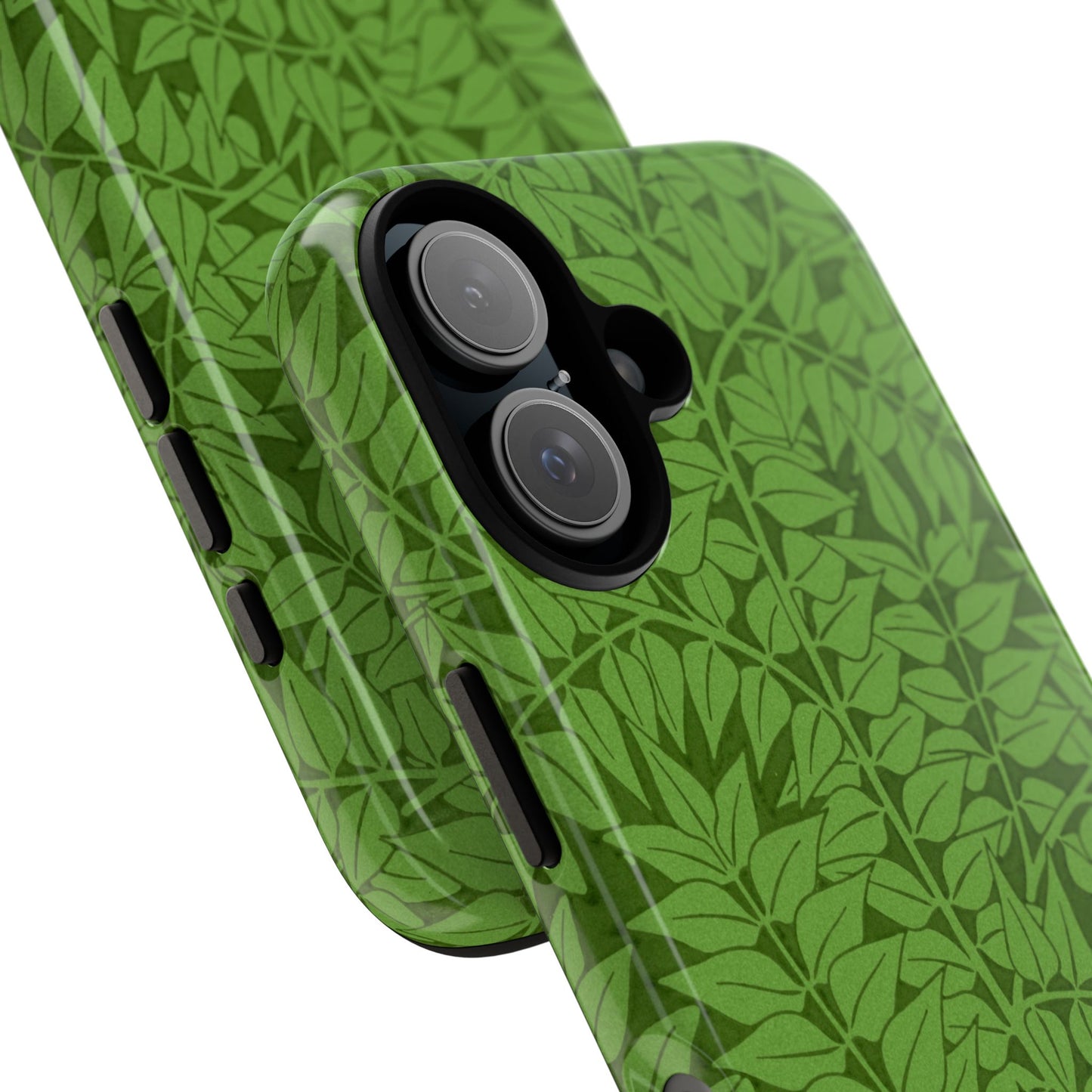 Antique Green Branch Pattern by William Morris iPhone Case