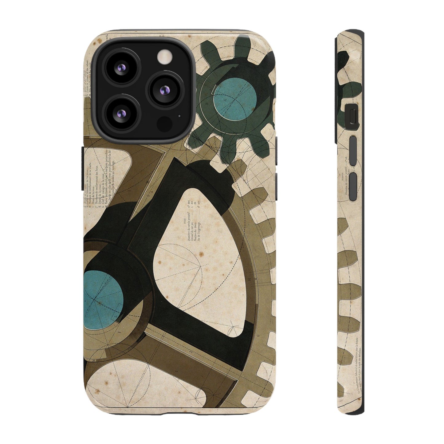 Antique Industrial Cog Wheels iPhone Case