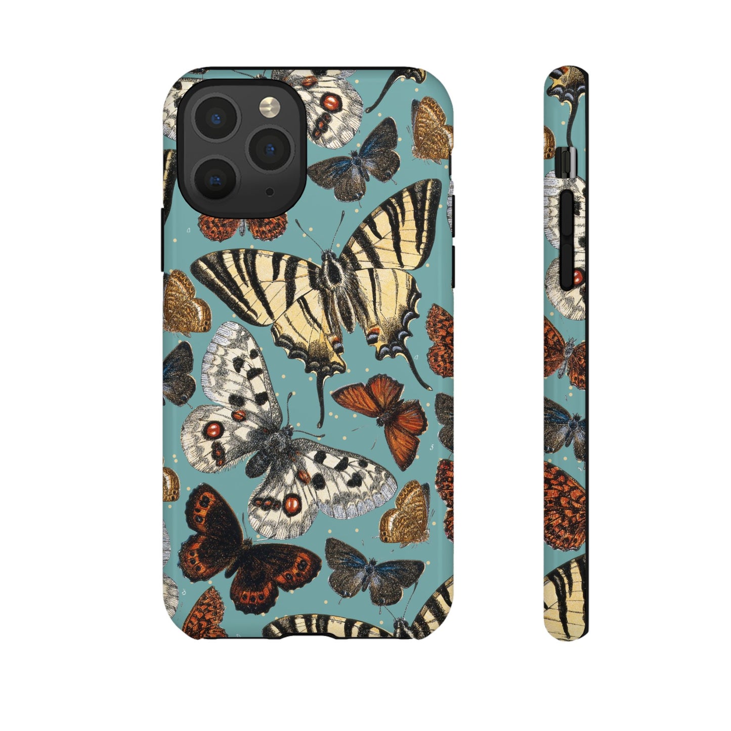 Butterflies Vintage Illustration iPhone Case