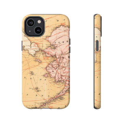 Alaska Territory Antique Map iPhone Case