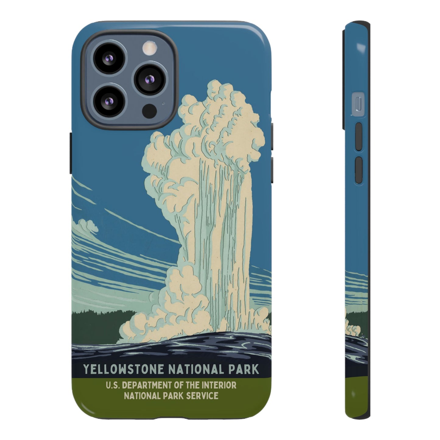 Yellowstone National Park Retro iPhone Case