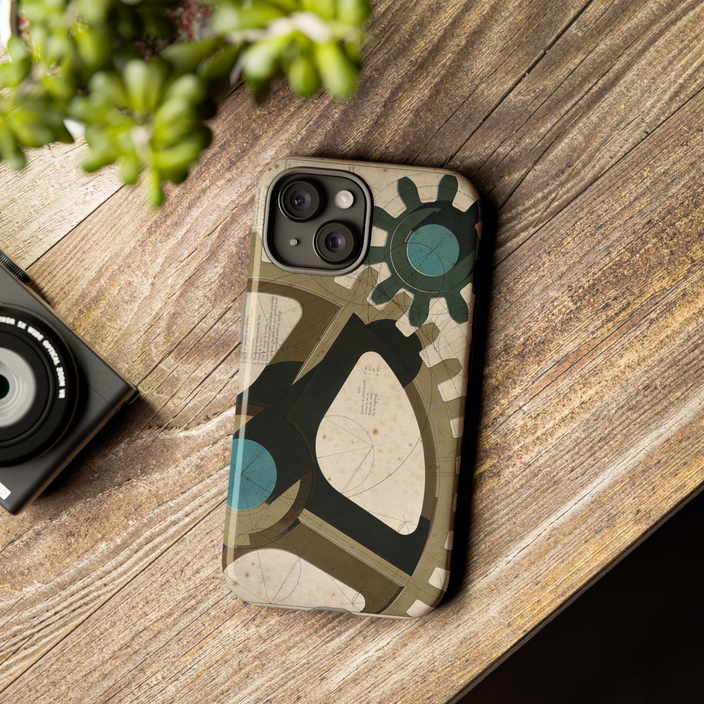 Antique Industrial Cog Wheels iPhone Case