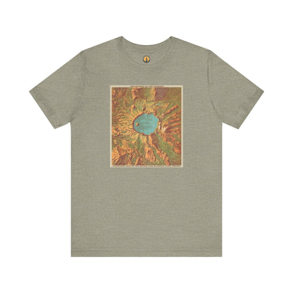 Crater Lake Vintage Map Tee