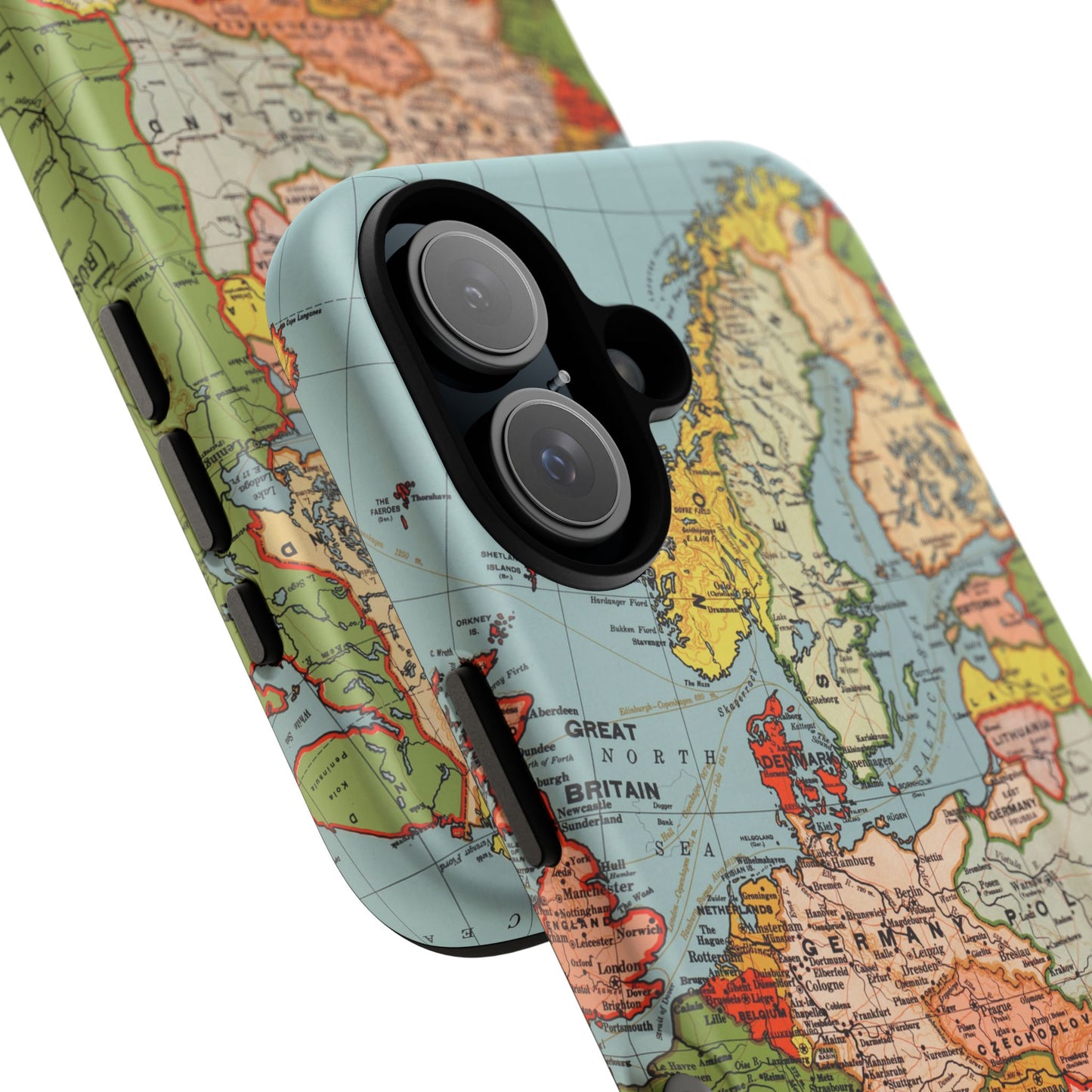 Wanderlust Vintage Map of Europe iPhone Case