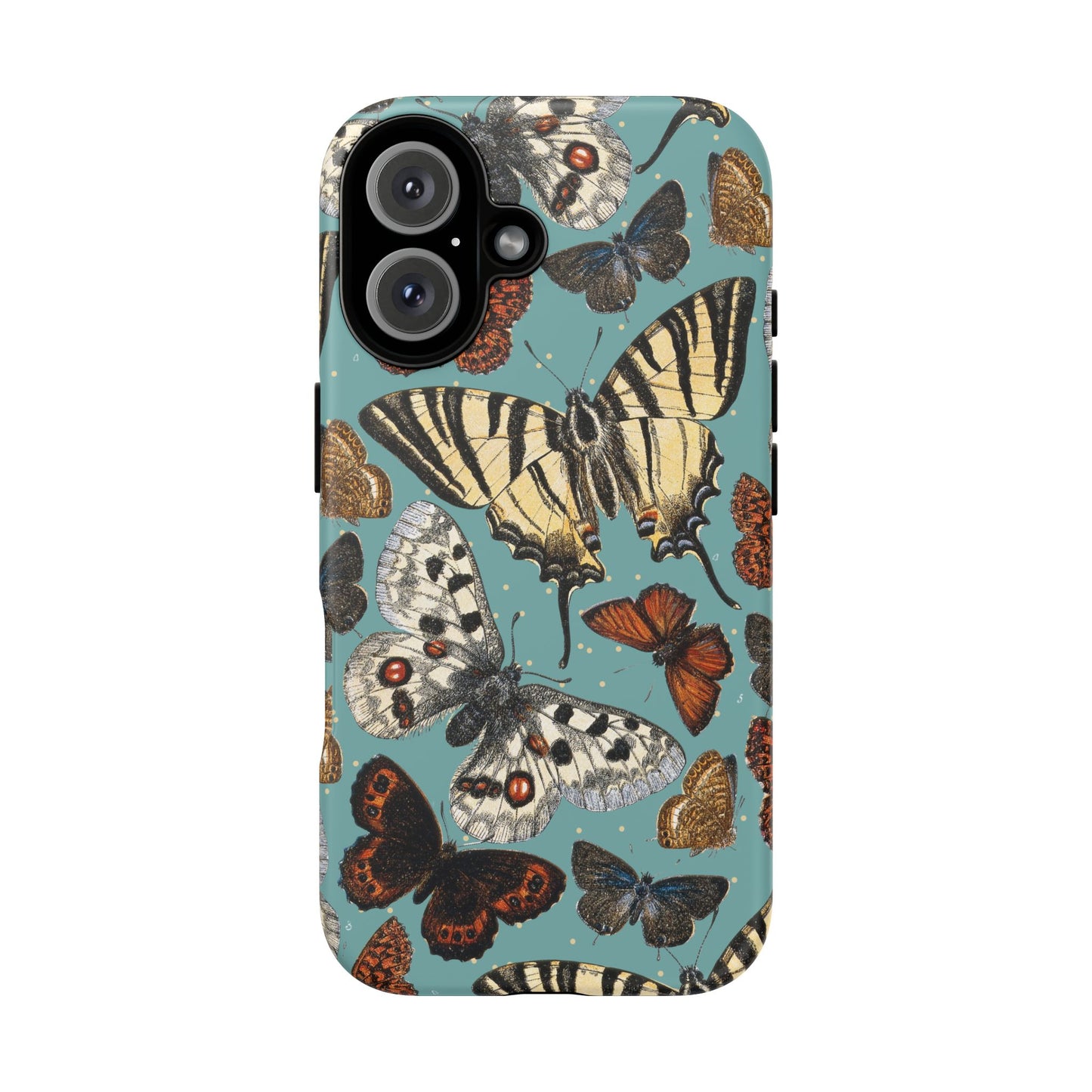 Butterflies Vintage Illustration iPhone Case