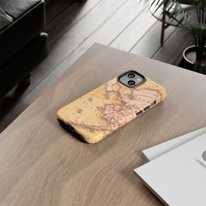 Alaska Territory Antique Map iPhone Case