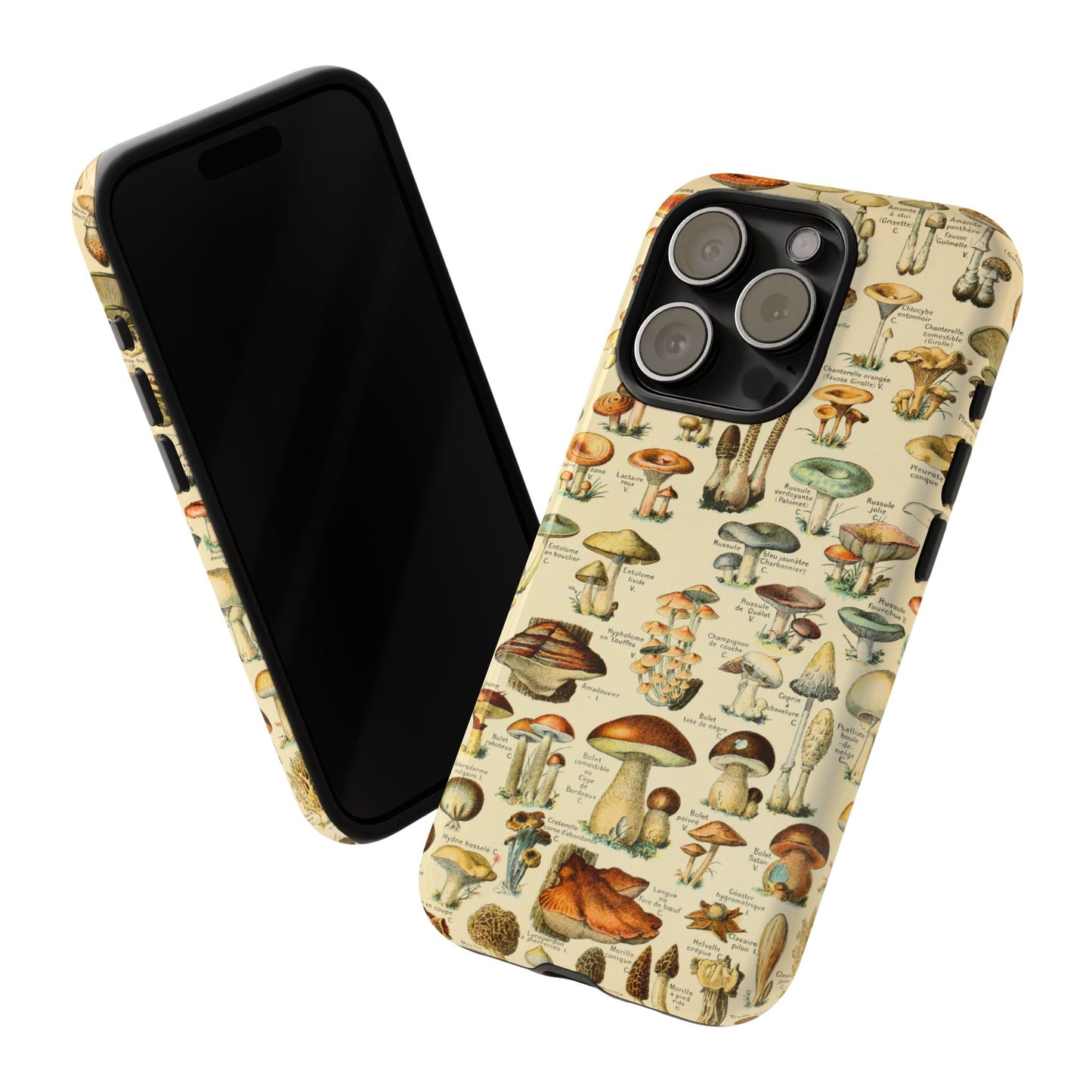 Mushrooms Vintage Field Guide iPhone Case