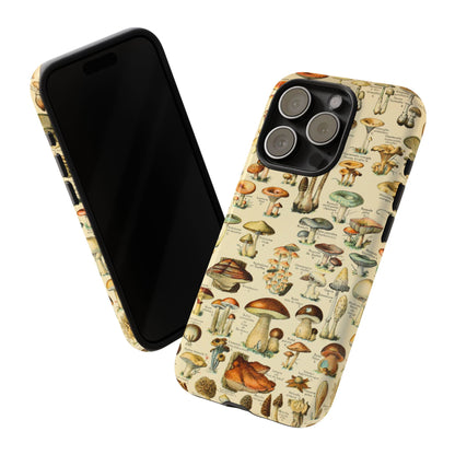 Mushrooms Vintage Field Guide iPhone Case
