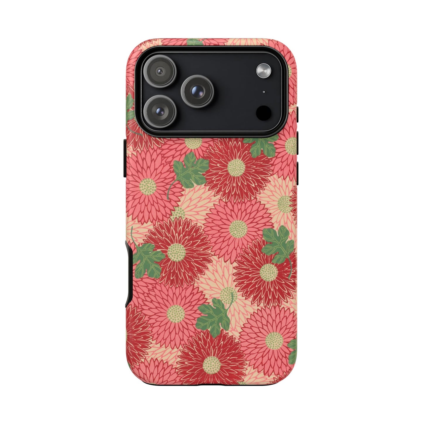 Pink Chrysanthemums Vintage iPhone Case