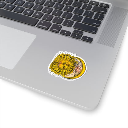 Sun and Moon sticker (4 sizes)