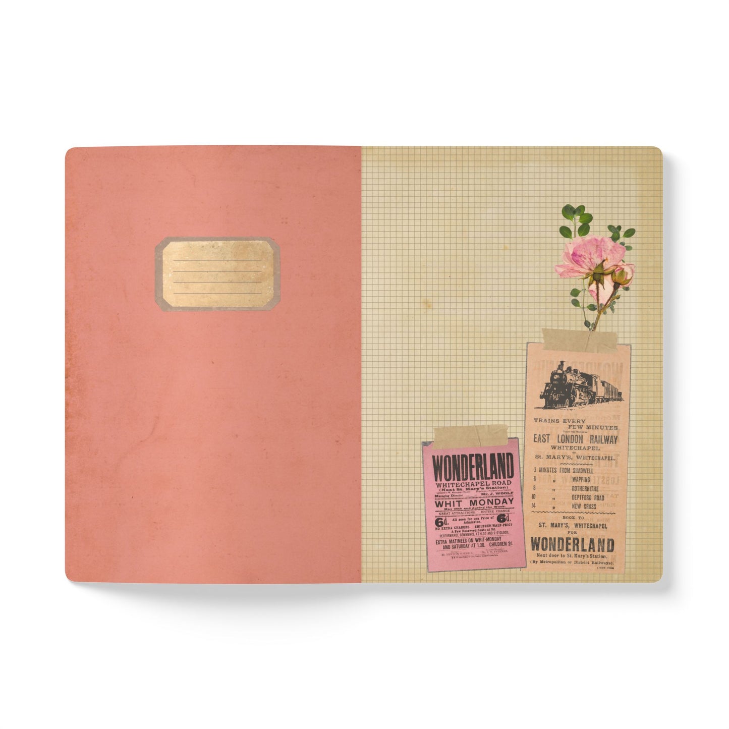 People of Europe Vintage Map | Softcover Travel Journal with Inside Illustrations