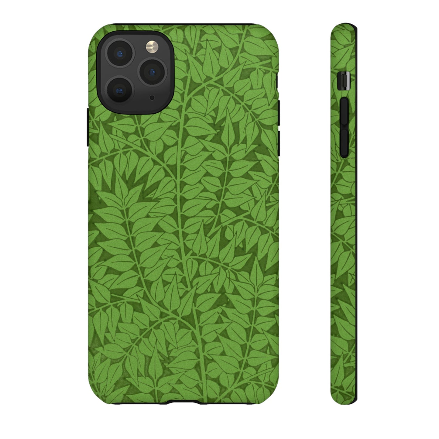 Antique Green Branch Pattern by William Morris iPhone Case
