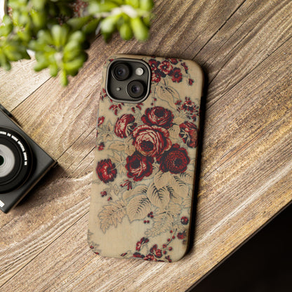Red Roses Vintage iPhone Case