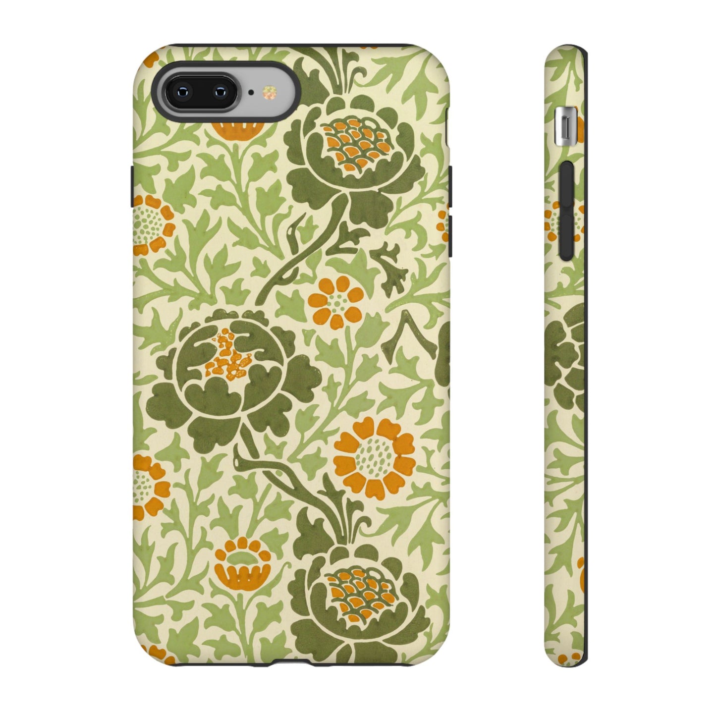 Olive & Orange Vintage Botanical iPhone Case
