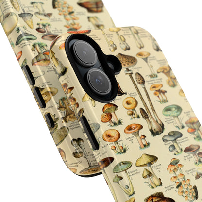 Mushrooms Vintage Field Guide iPhone Case