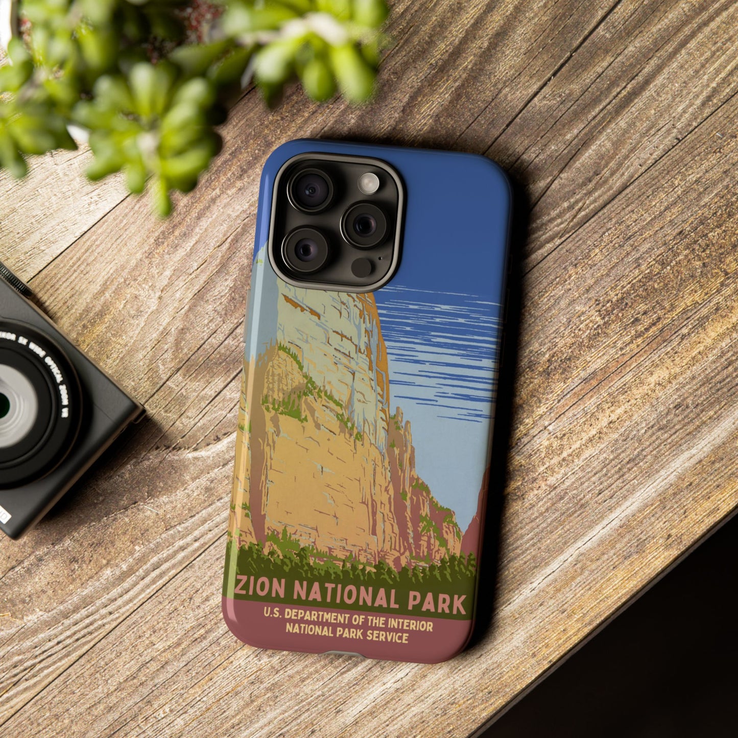 Zion National Park Retro iPhone Case