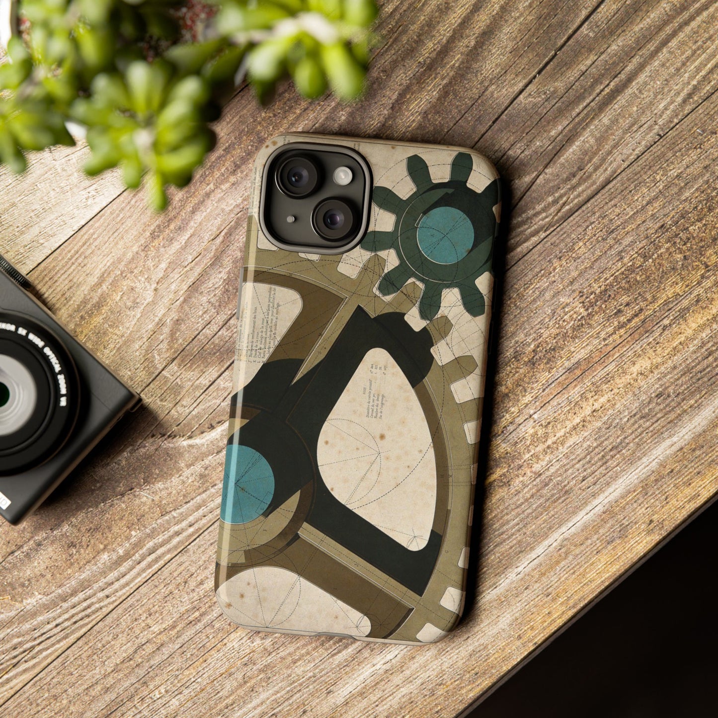 Antique Industrial Cog Wheels iPhone Case