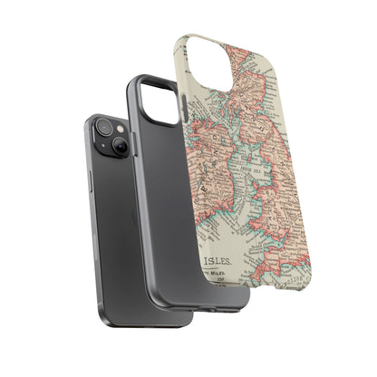 British Isles Vintage Map iPhone Case