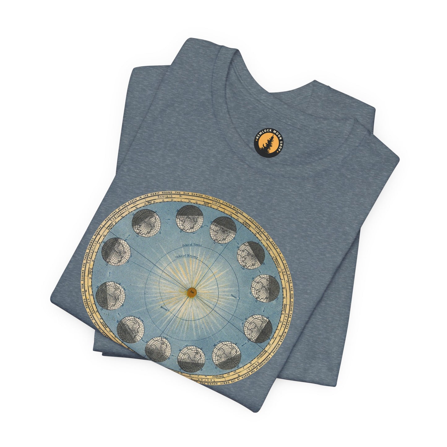Earth's Orbit Vintage Astronomy Art Tee