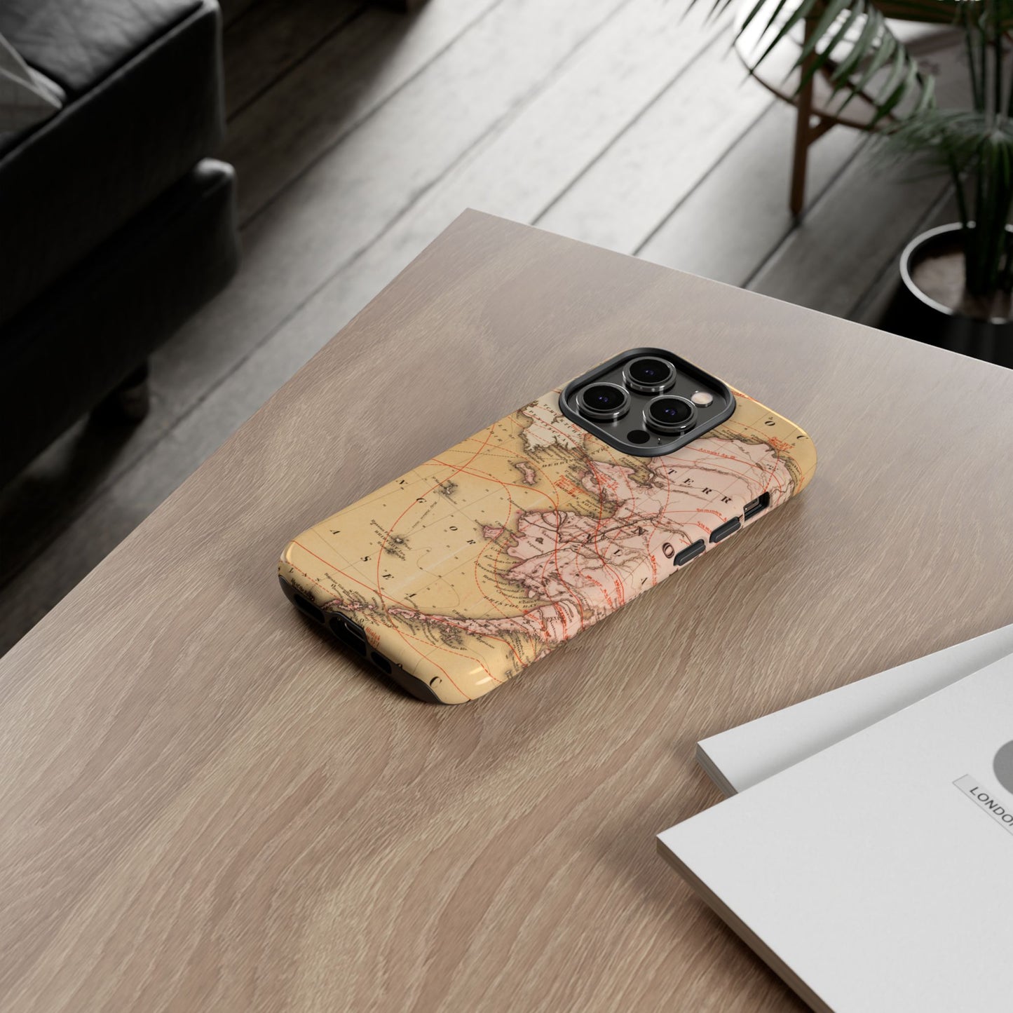 Alaska Territory Antique Map iPhone Case