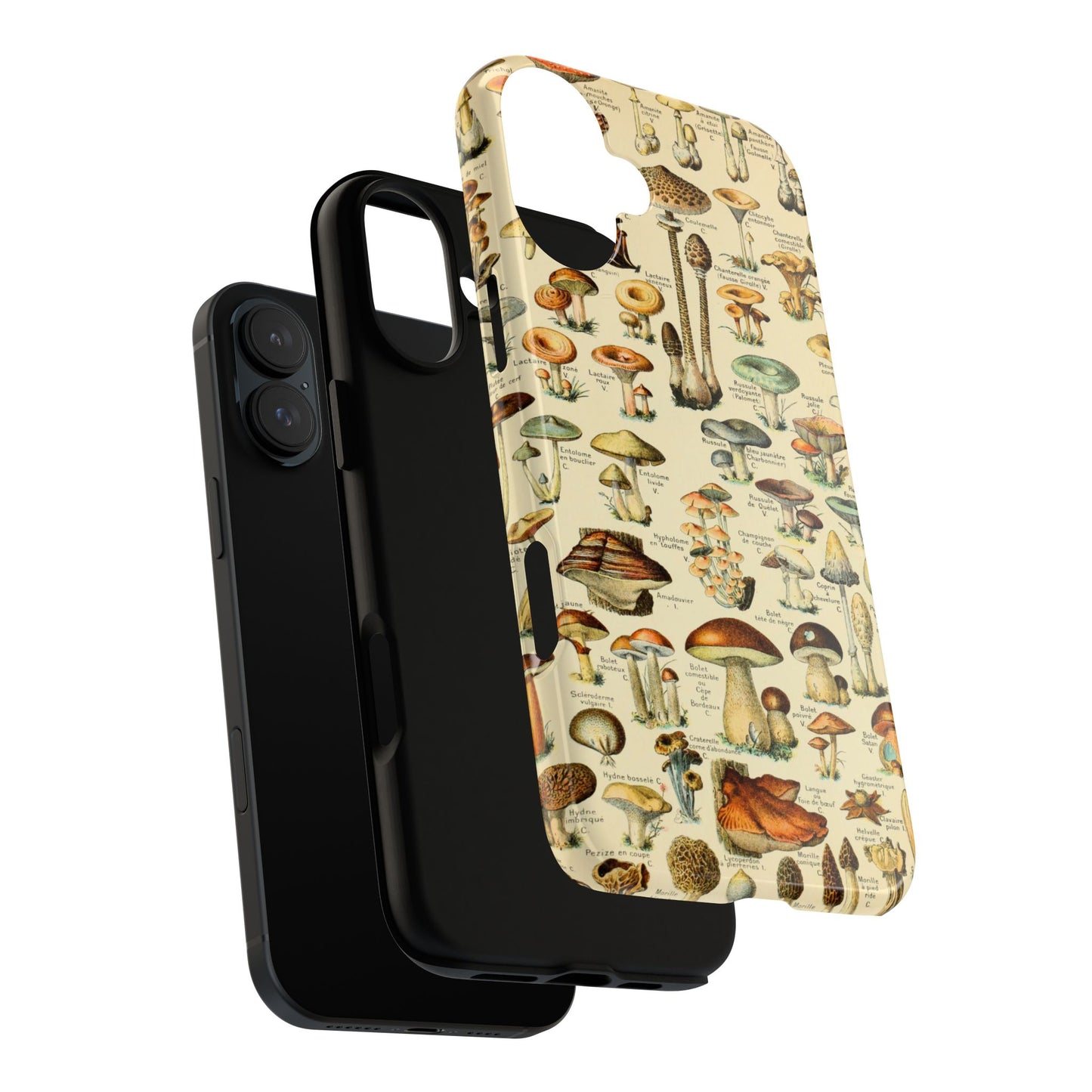 Mushrooms Vintage Field Guide iPhone Case