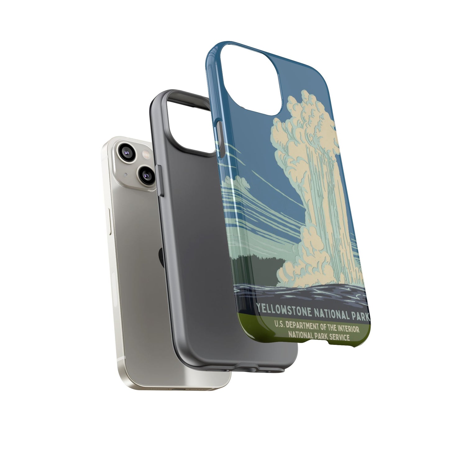 Yellowstone National Park Retro iPhone Case