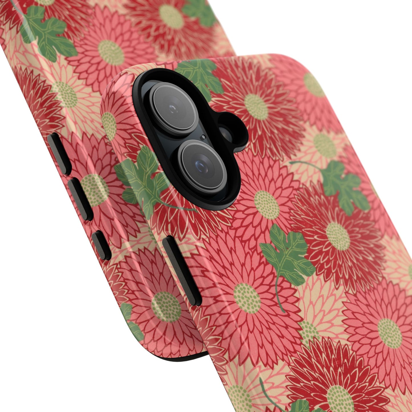 Pink Chrysanthemums Vintage iPhone Case