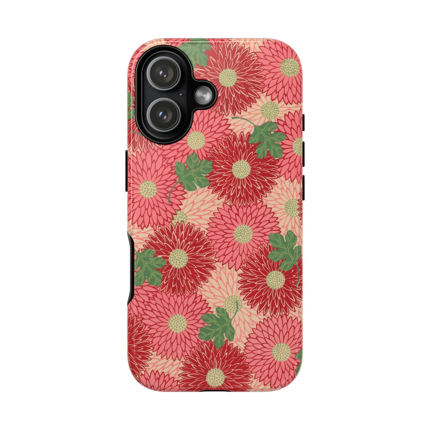 Pink Chrysanthemums Vintage iPhone Case