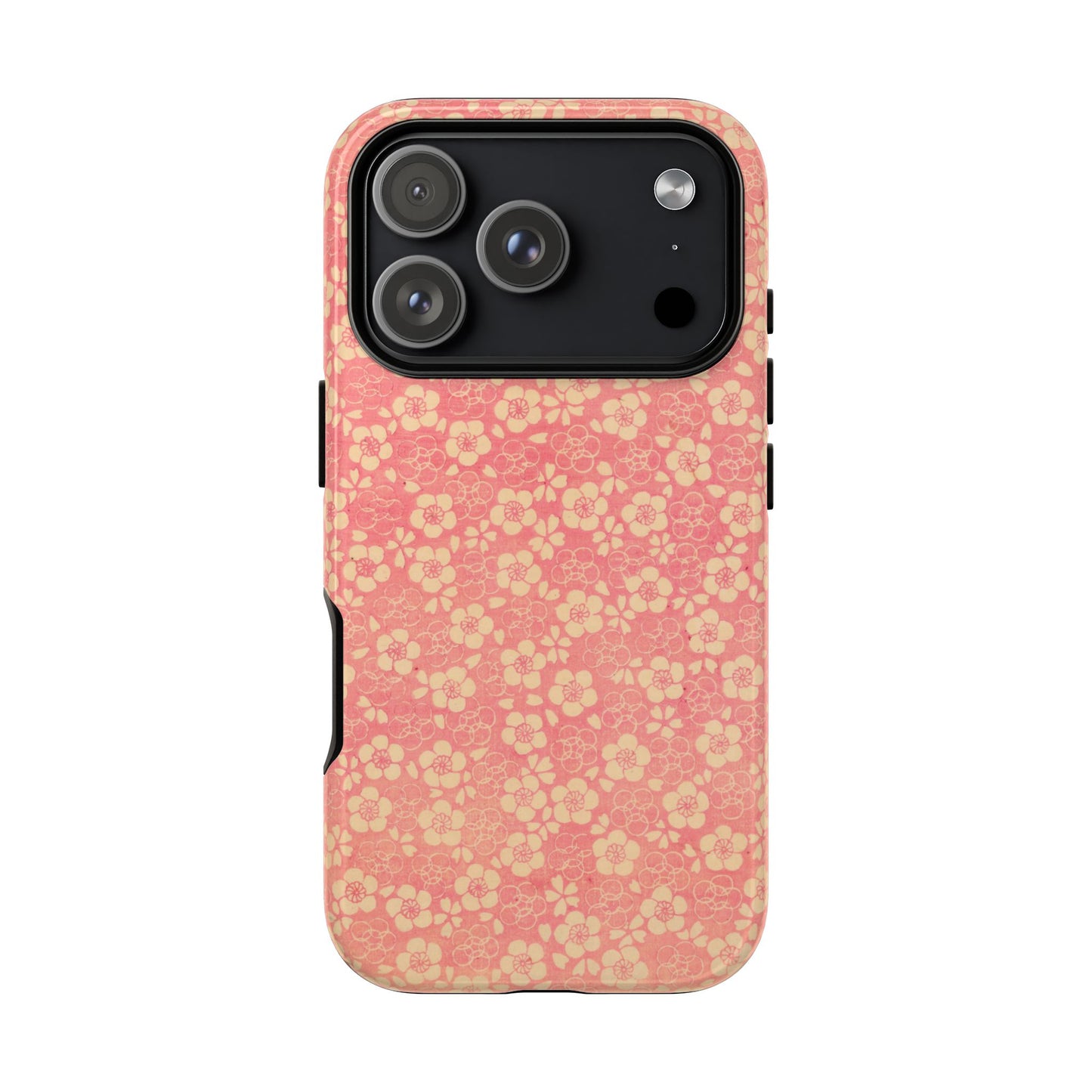 Pink Pattern Scattered Flowers iPhone Case