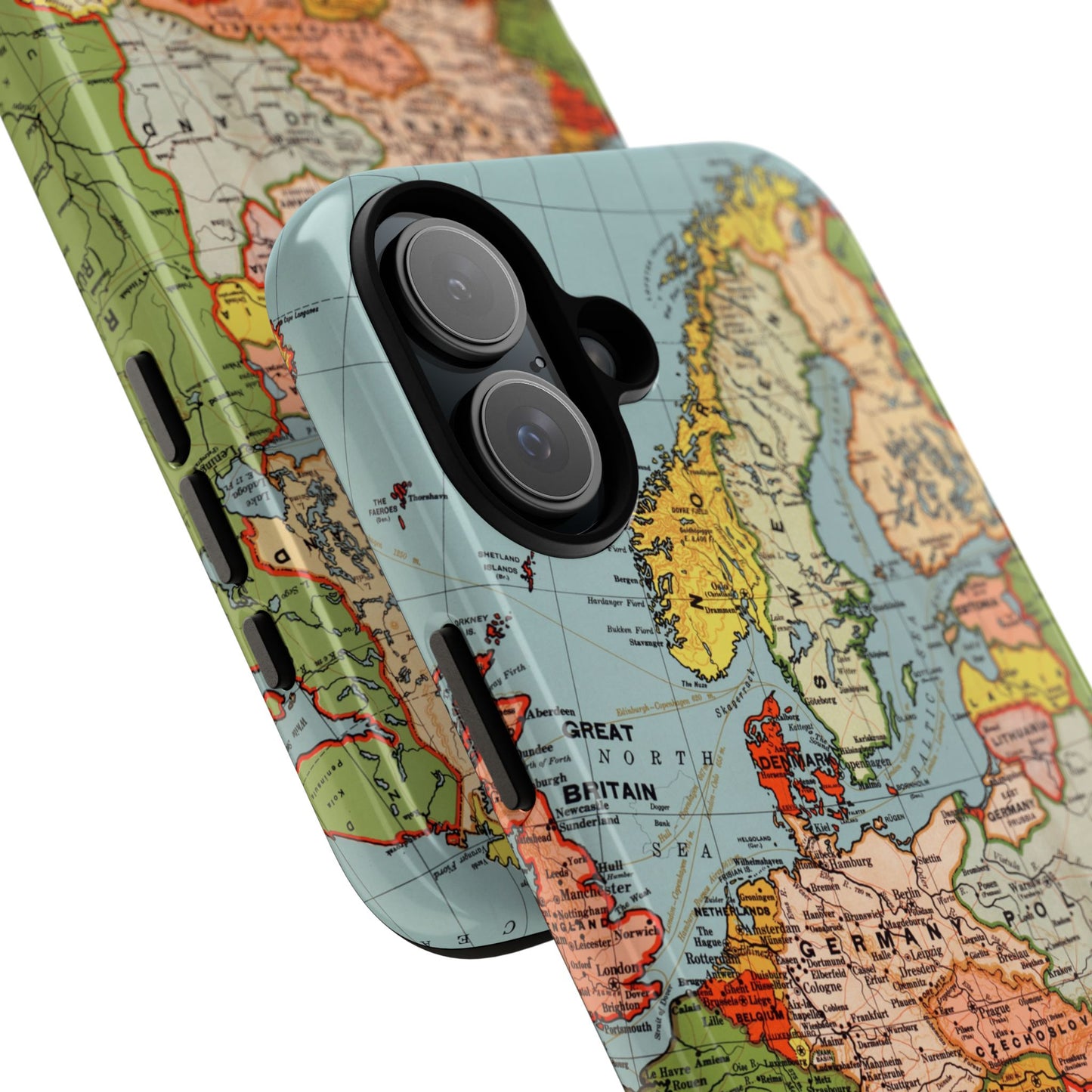 Wanderlust Vintage Map of Europe iPhone Case