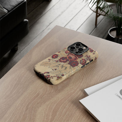 Red Roses Vintage iPhone Case