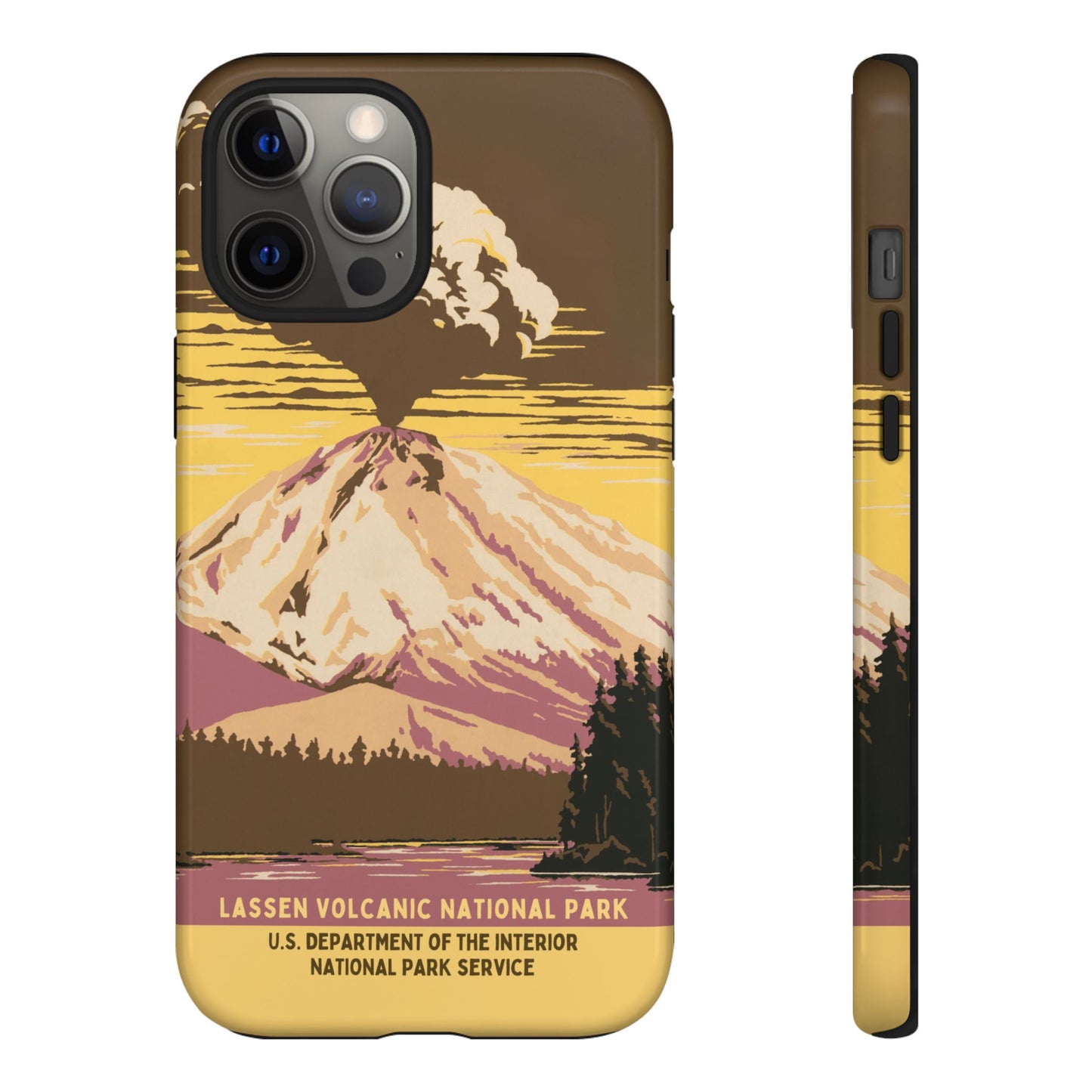 Lassen Volcanic National Park Retro iPhone Case