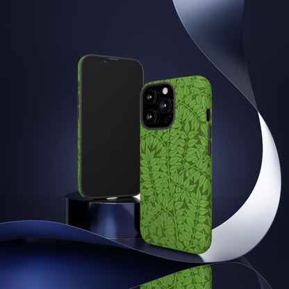 Antique Green Branch Pattern by William Morris iPhone Case