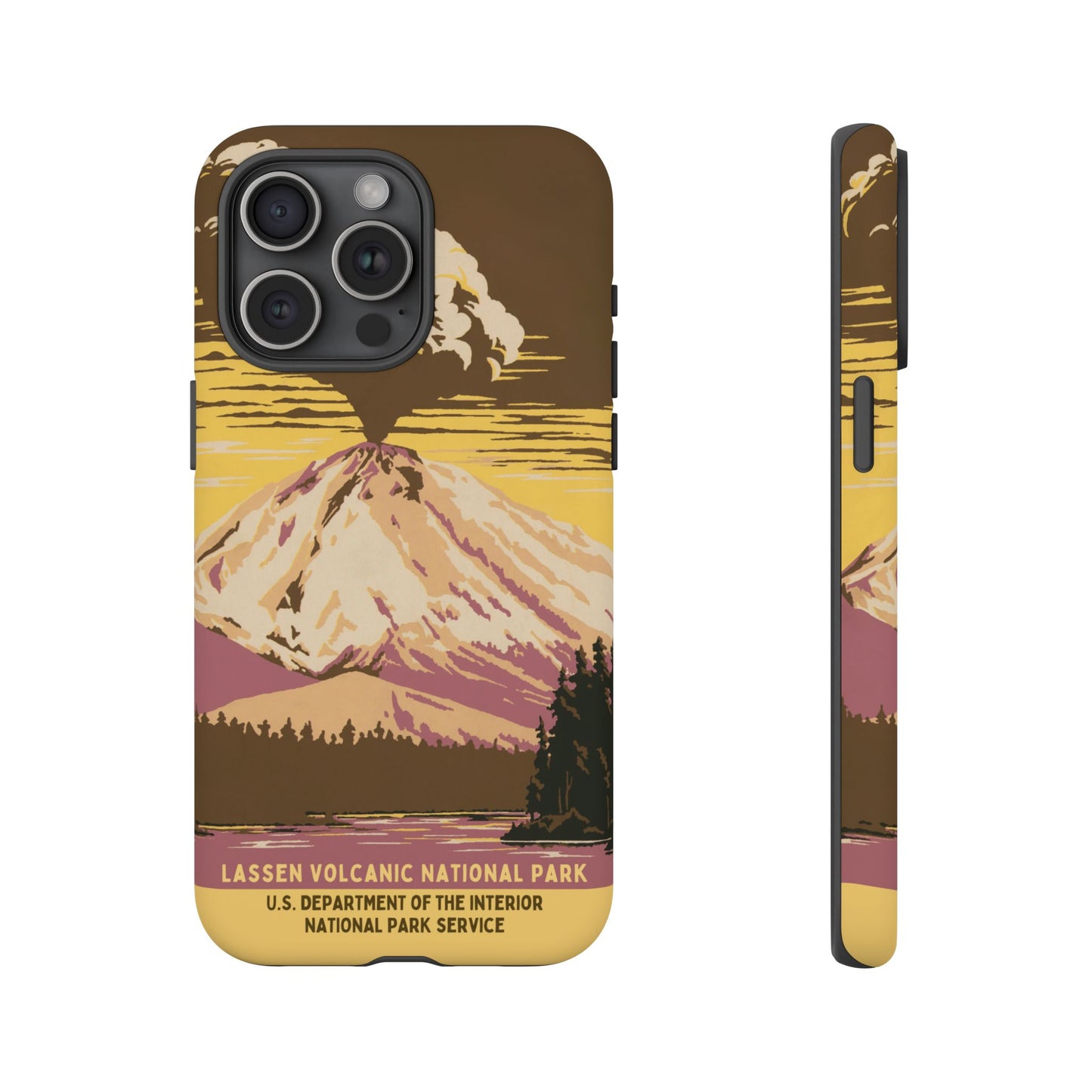 Lassen Volcanic National Park Retro iPhone Case