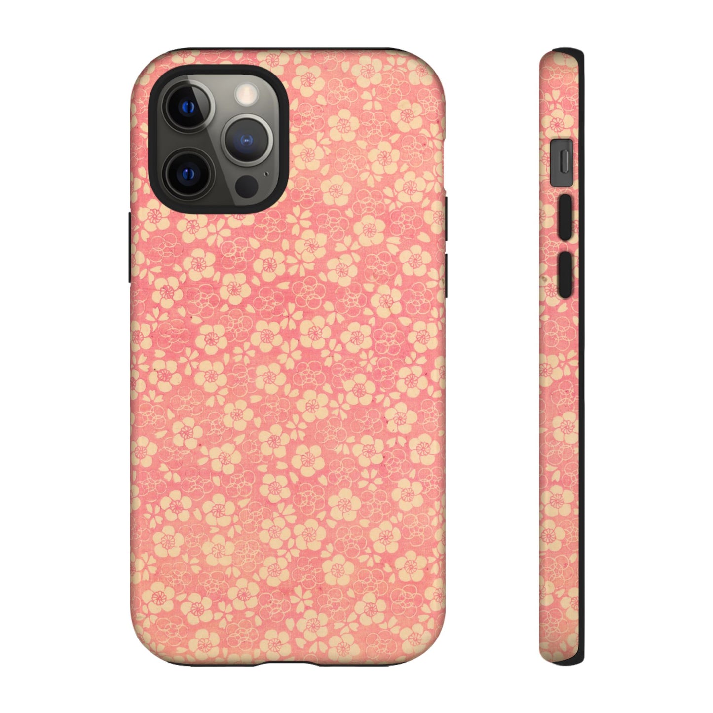 Pink Pattern Scattered Flowers iPhone Case