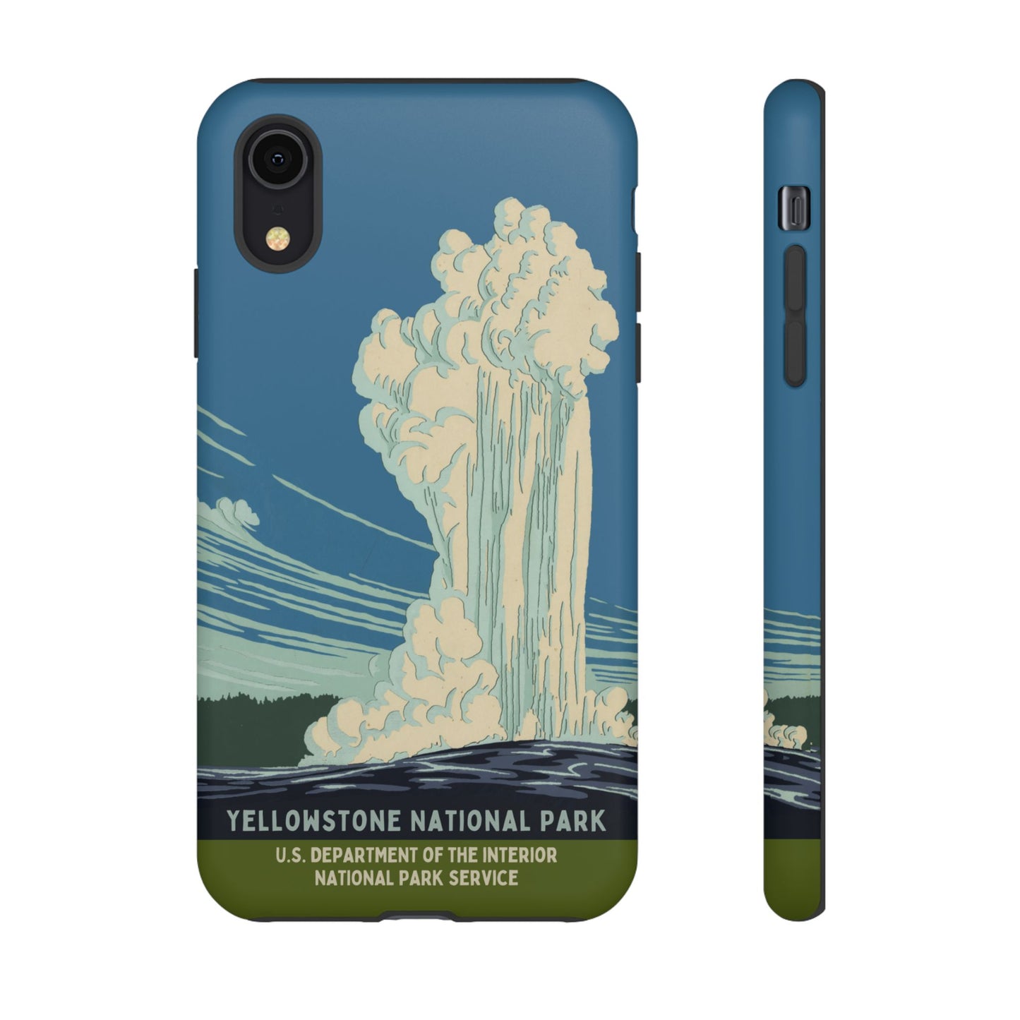 Yellowstone National Park Retro iPhone Case