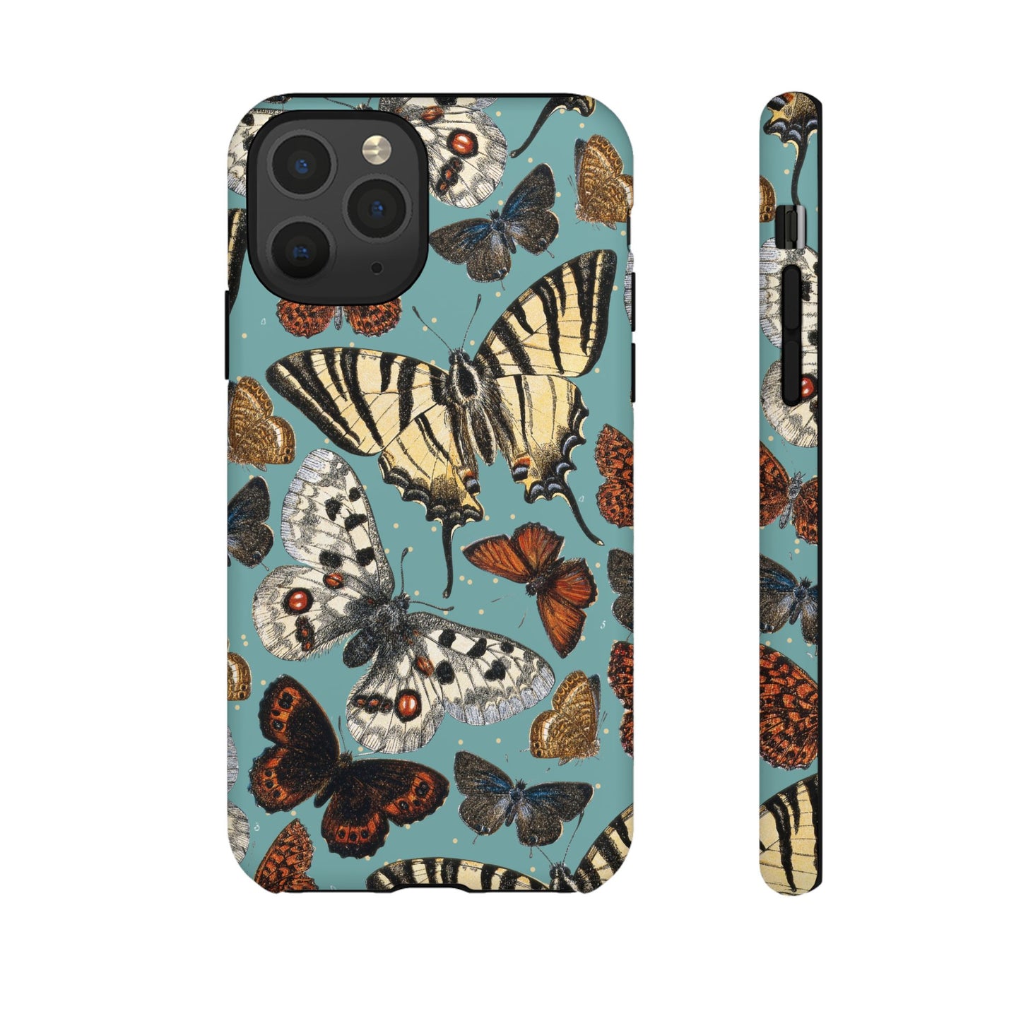 Butterflies Vintage Illustration iPhone Case