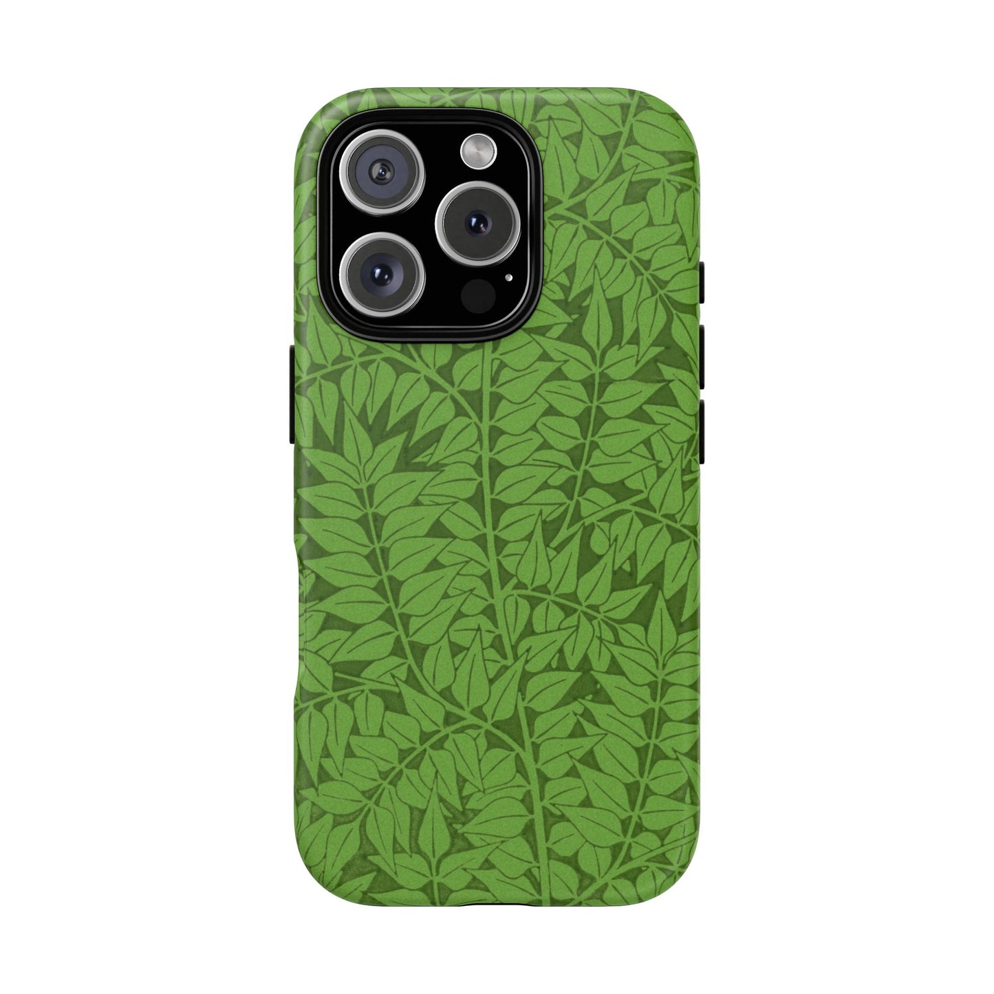 Antique Green Branch Pattern by William Morris iPhone Case