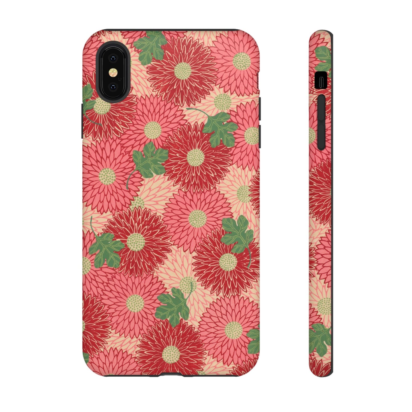 Pink Chrysanthemums Vintage iPhone Case